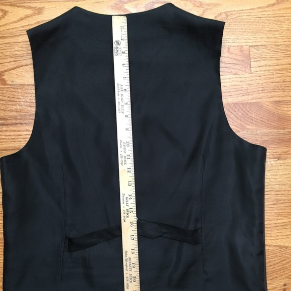 Perry Ellis Houndstooth Grey Suit Vest Large L - Picture 4 of 7